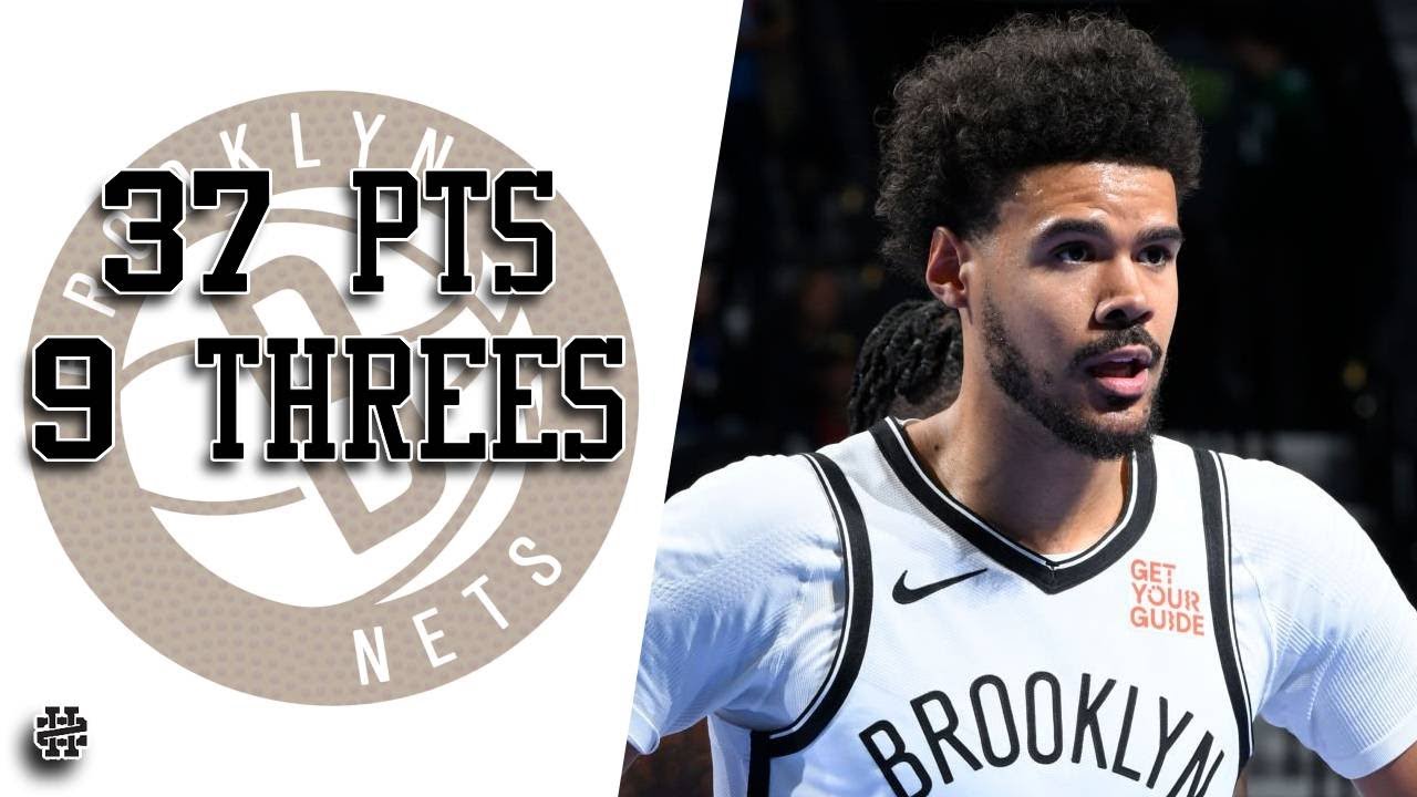 Cam Johnson 37 pts 9 threes vs Sixers 24/25 season