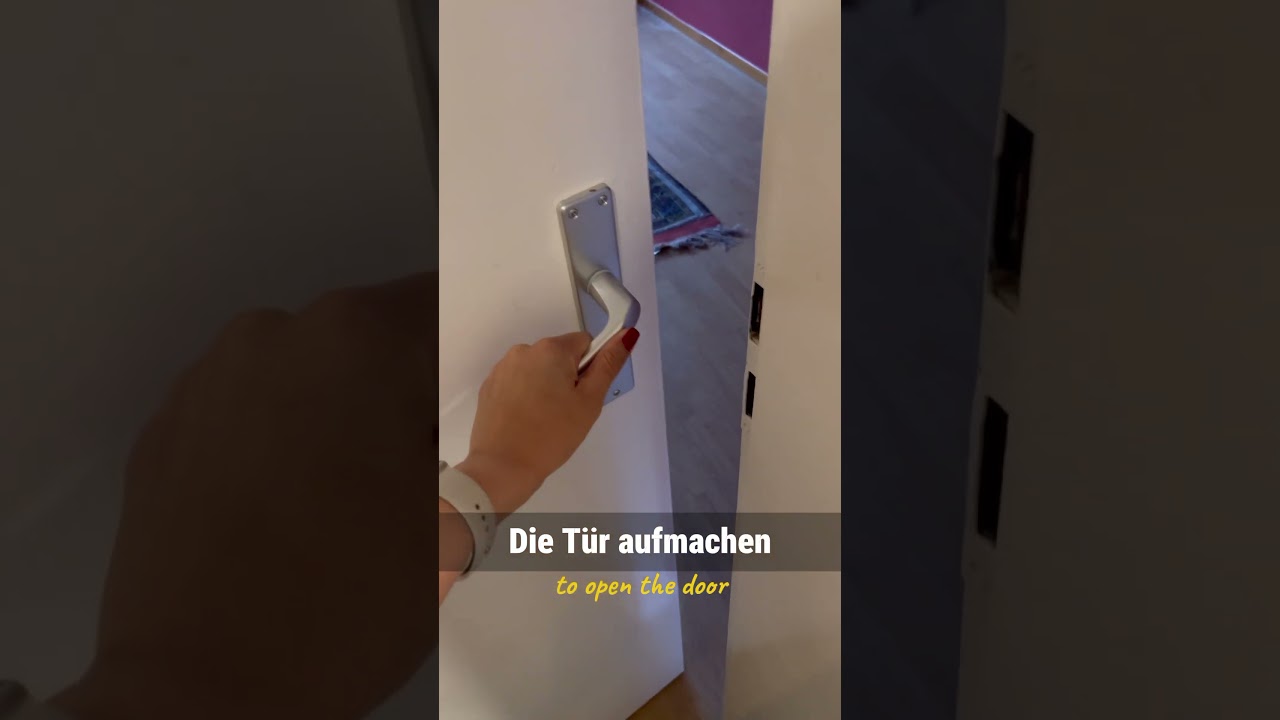 Aufschlie&szlig;en/ abschlie&szlig;en Aufmachen/ zumachen #deutsch #deutschkurs #wortschatz