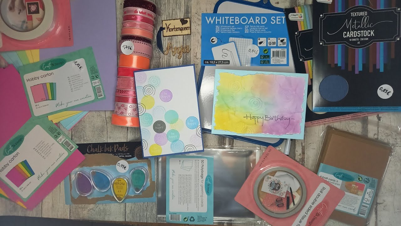 Action-Haul: neue chalk inks, Bänder,  Papier & Co inkl. Test & Möglichkeiten + Missgeschicke retten