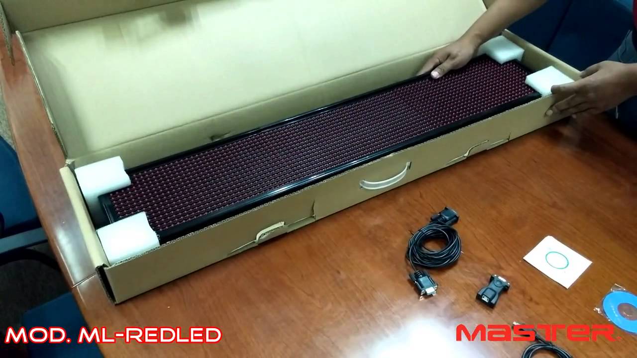 Master - ML REDLED - Letrero de Led luminoso programable.