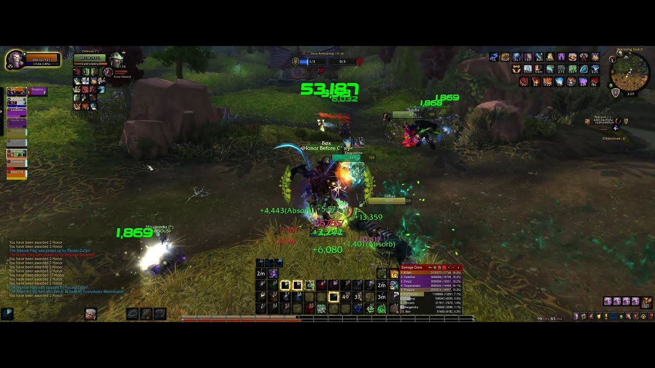Resto Druid PvP! - Warsong Gulch PERFECTION WoW BFA 8.3