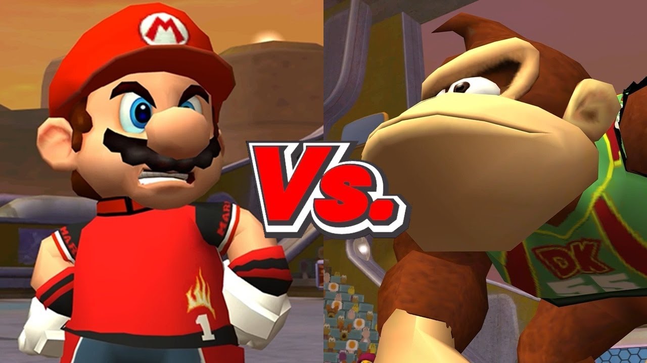 Super Mario Strikers - Mario/Hammer Bros Vs. Donkey Kong/Hammer Bros