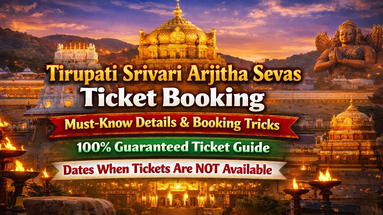 Tirupati Srivari Arjitha Seva Tickets Booking | 100% Guaranteed Booking Tricks & Important Dates