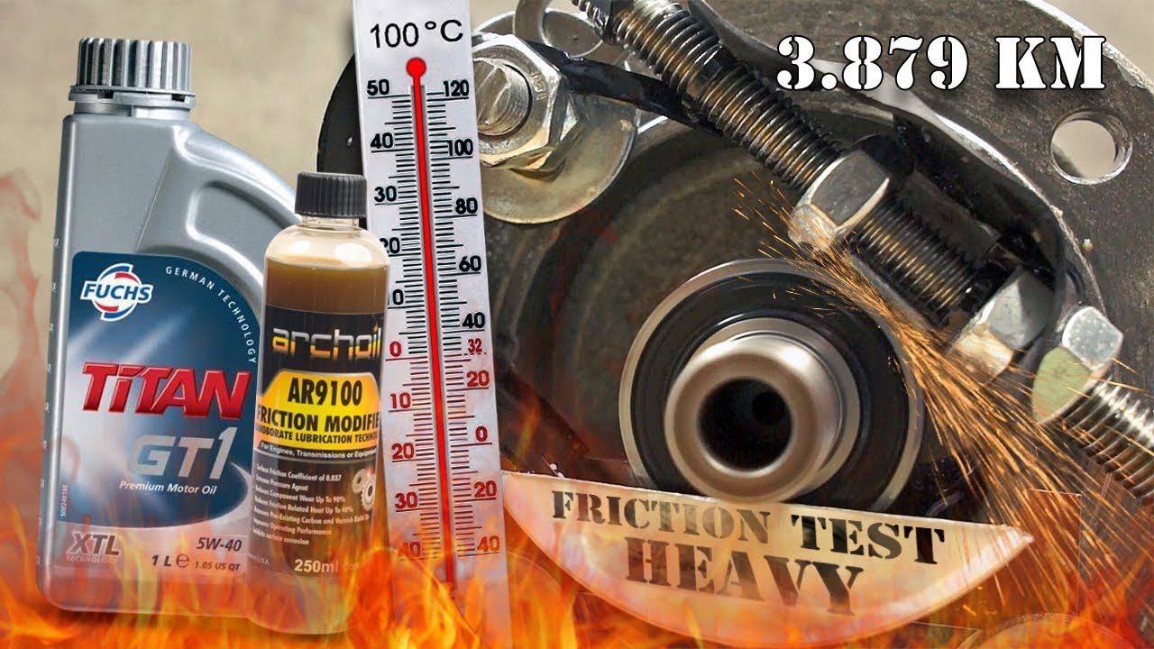 Fuchs Titan GT1 XTL 5W40 + Archoil AR9100 po 3789km Test tarcia 100&deg;C