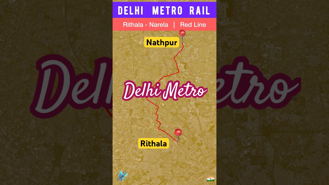 Delhi Metro's BIGGEST Update Rithala to Narela Route 2025