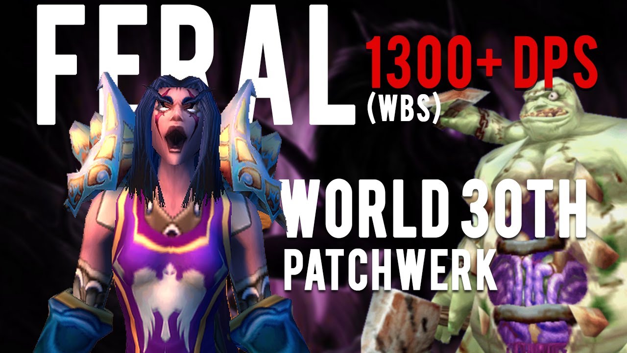 1300+ DPS Feral Druid (WBS) - World #30 | US #10 Patchwerk Feral Parse | WoW Classic