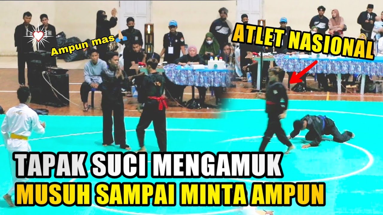 GANASS‼️ Atlet Nasional Tapak Suci VS PSHT Cukup Satu Ronde