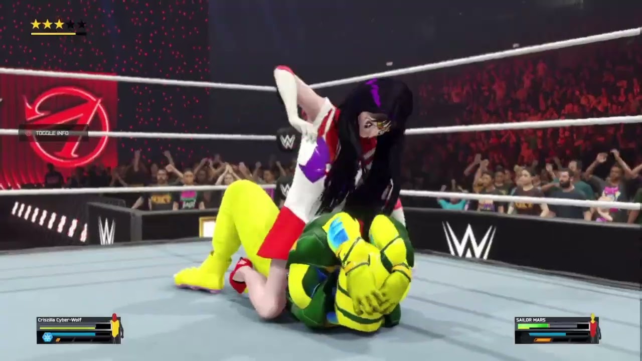 WWE 2K25: Крисзилла Кибер-Волч против Сейлор Марс (Раунд 2)