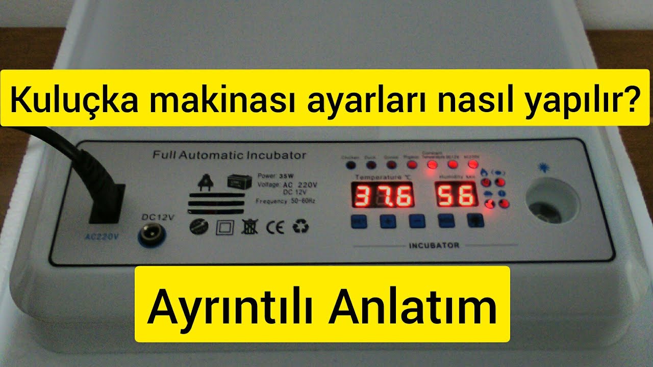 Kuluçka makinası ayarları nasıl yapılır ? Ayrıntılı Anlatım