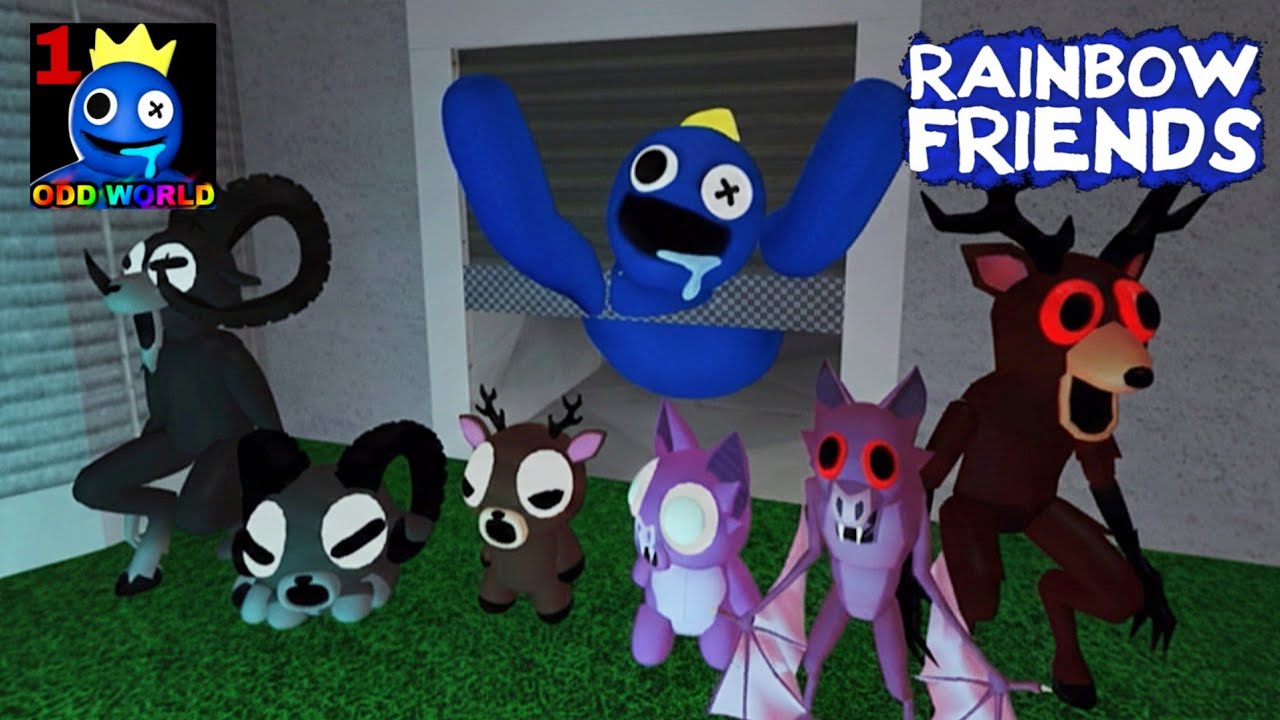 Playing As Baby DEER BAT RAM Vs DEER BAT RAM In Rainbow Friends Chapter 1 Full Gameplay 