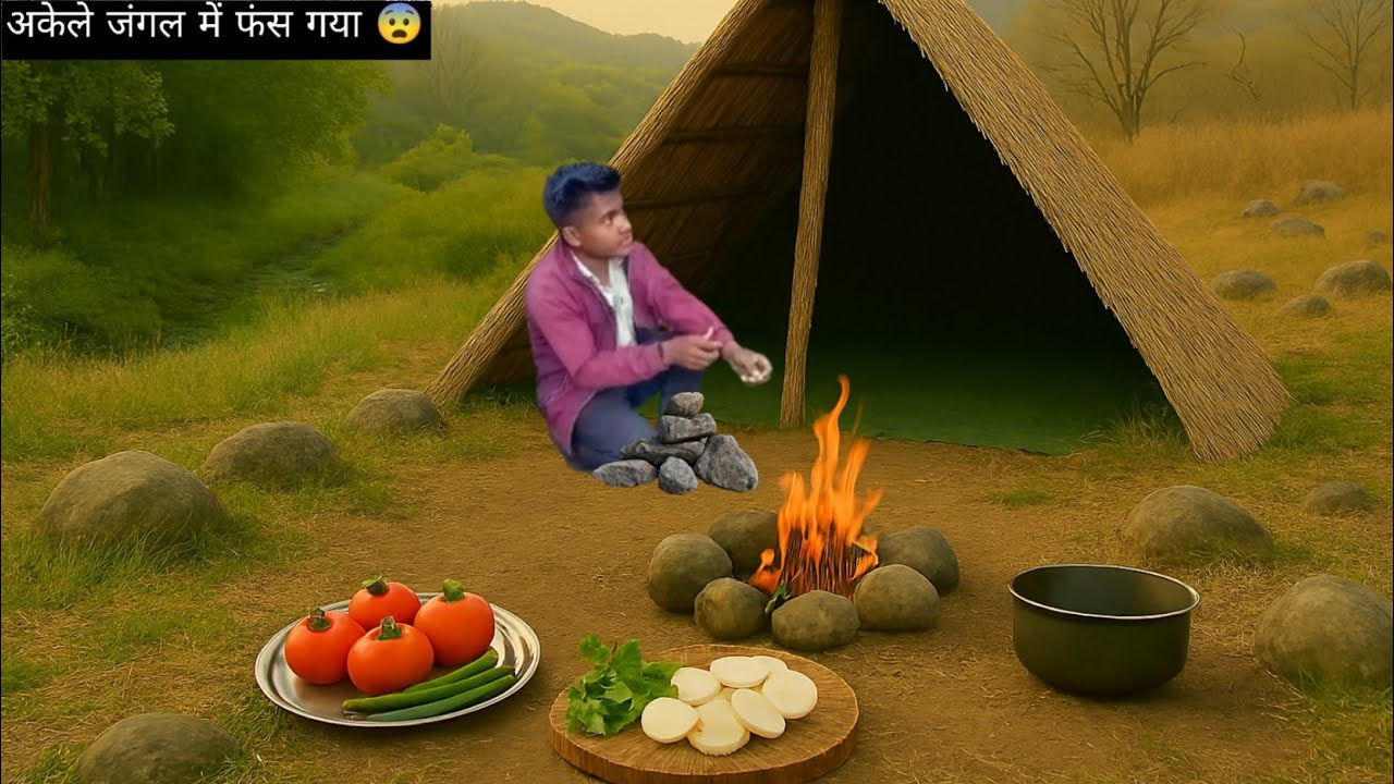 अकेले जंगल में 🌲|solo camping Cooking|Real Jungle life|ANNULAL IN JUNGLE.