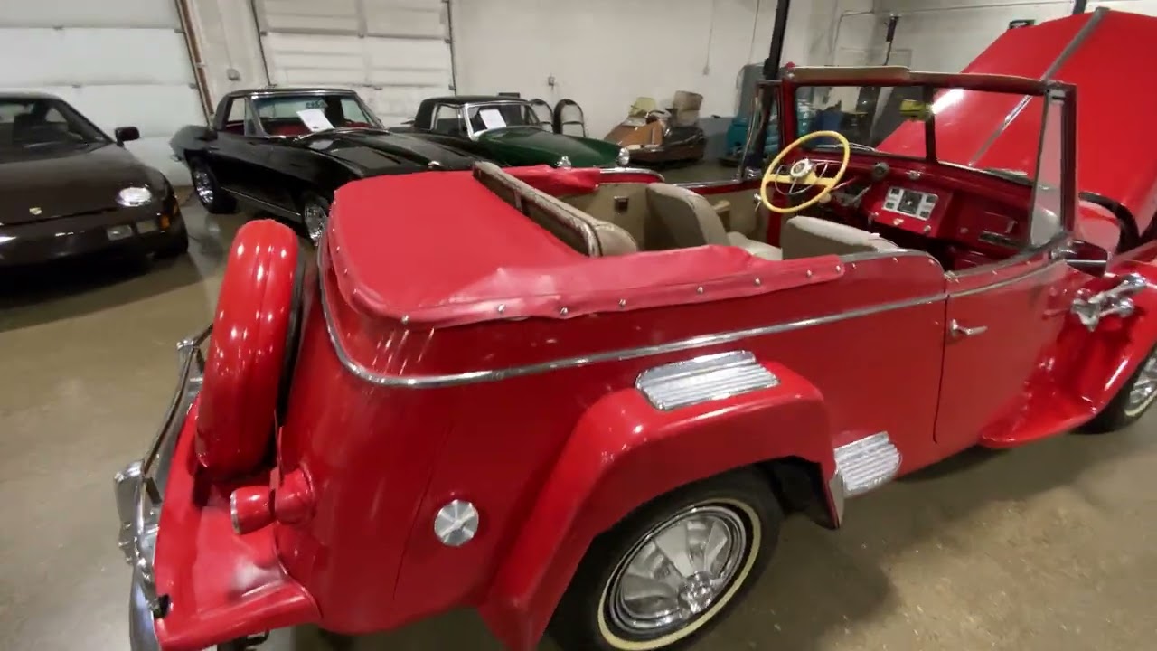 1949 Willys Jeepster in Red