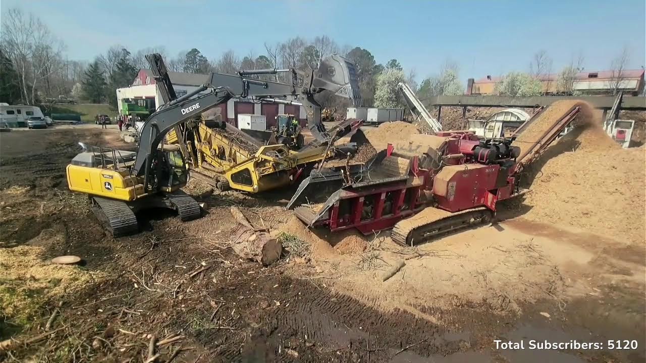 Grind Time! Making Wood Chips with Bandit Beast and extec screener Livestream! Episode 21!