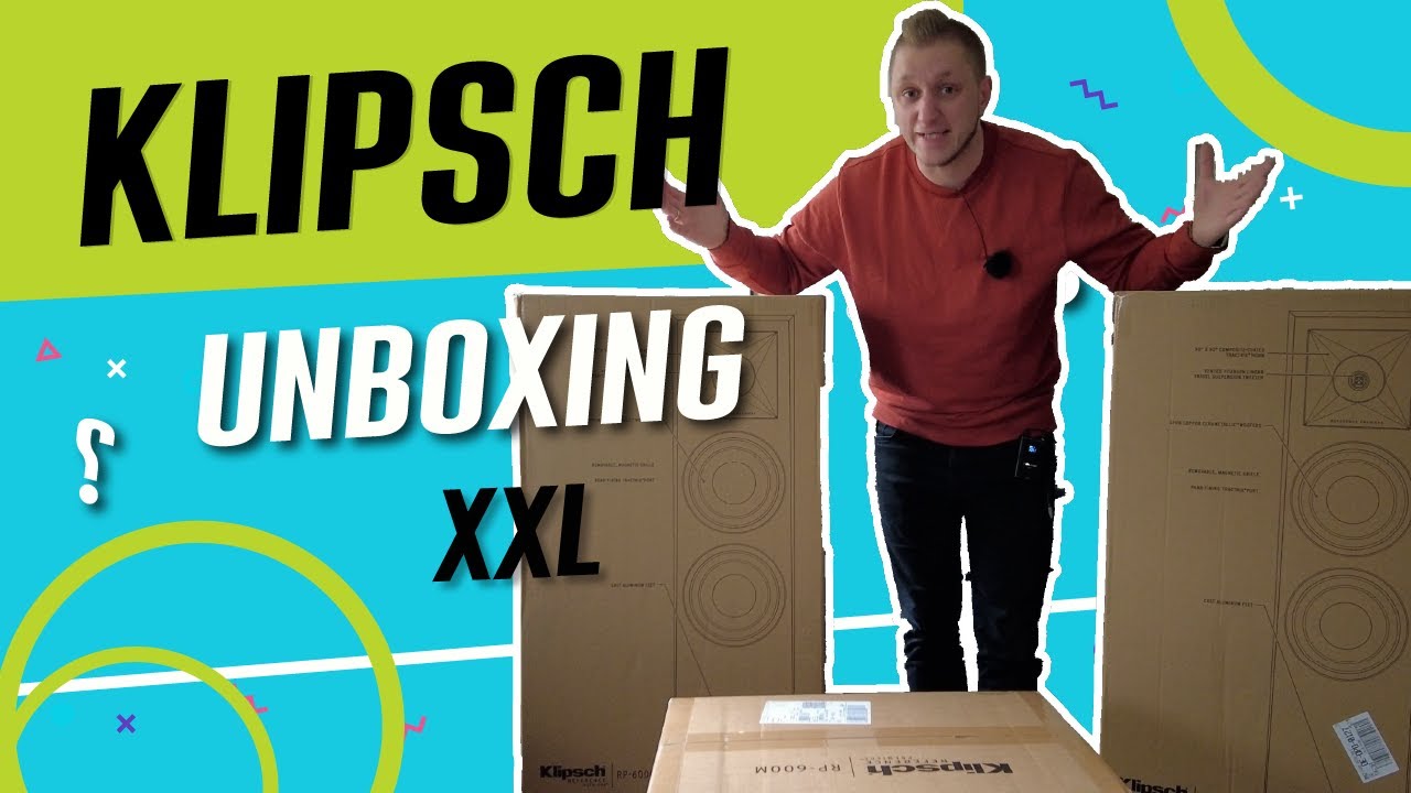 Klipsch RP-6000f ,600m ,440c Unboxing [4K] Lautsprecher Hifi Center, Regallautsprecher