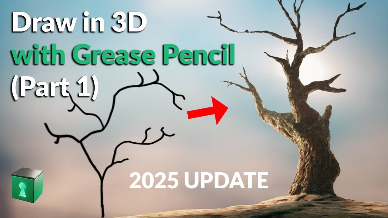 Draw in 3D with Grease Pencil (part 1) - Blender Secrets