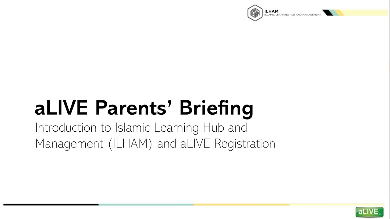 aLIVE Registration Briefing for Parents