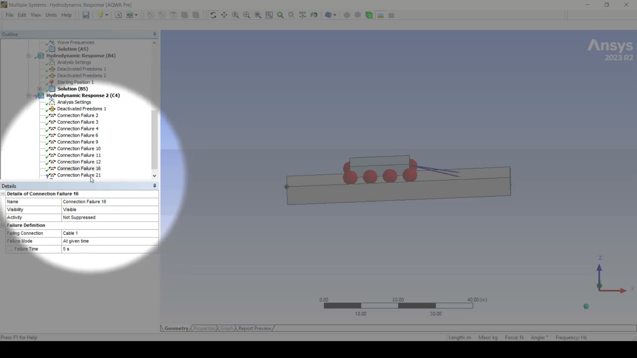 Connection Failure in Aqwa Workbench