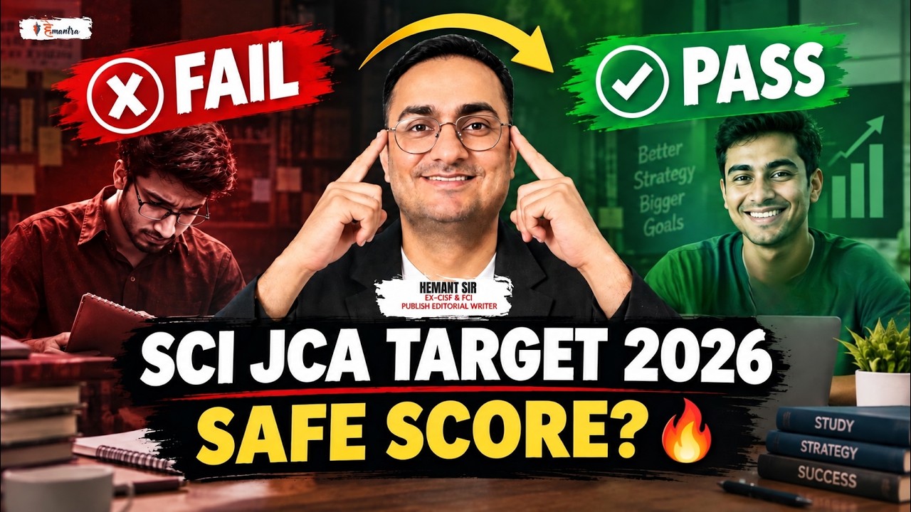 🔥 SCI JCA CUT OFF 2026 | SAFE SCORE? | SCI JCA Expected Cut off 2026
