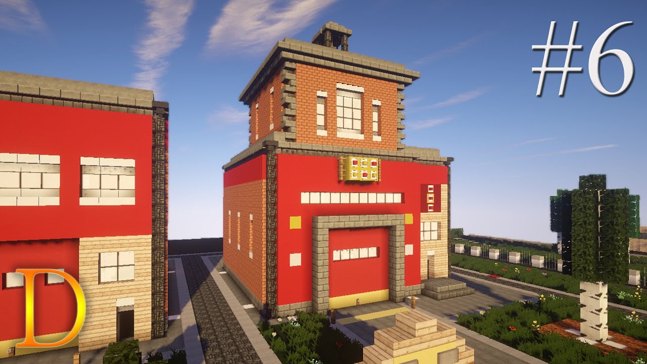 MINECRAFT PORADNIK - Jak zbudować straż pożarną SimCity. [#6]