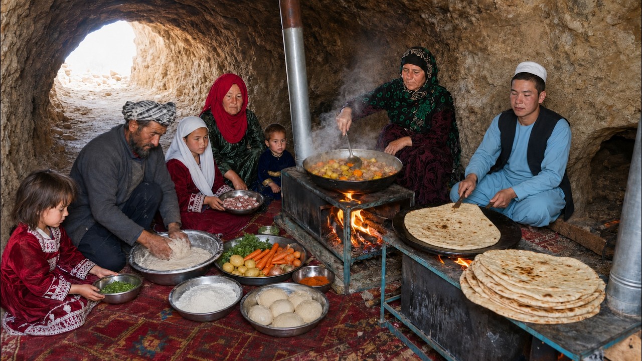 The Family That Still LIVES and COOKS Inside Afghanistan's Most Ancient Cave