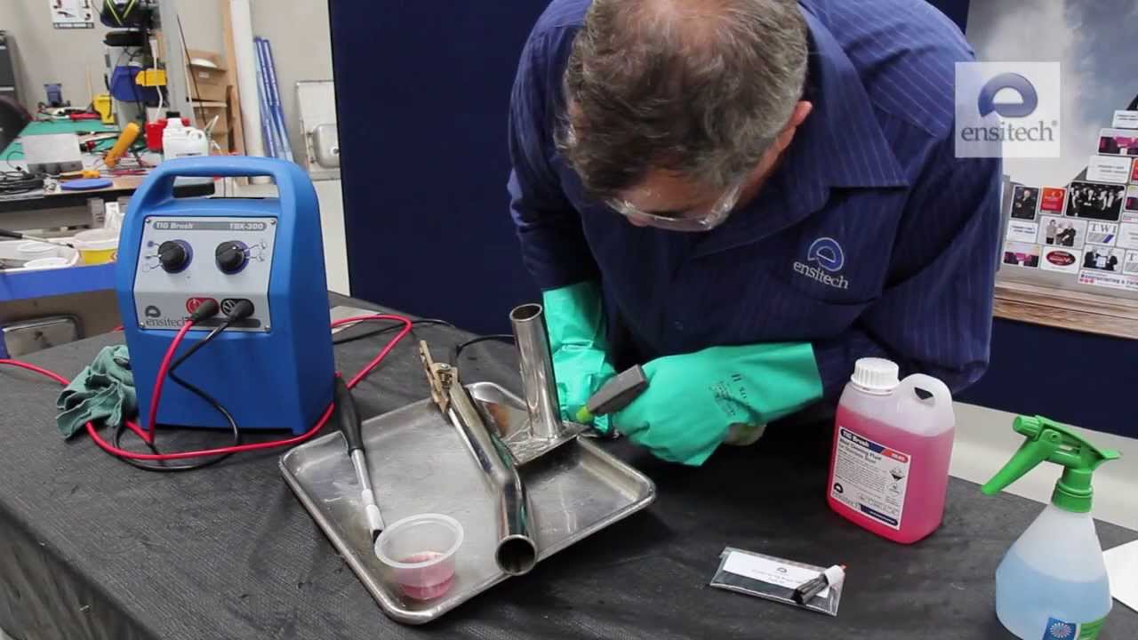 Ensitech TIG Brush - we make stainless steel stain LESS