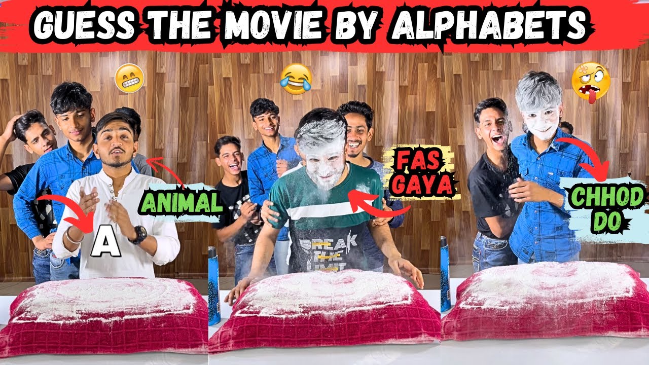 A to Z Guess The Bollywood Movie By Alphabetical 😱 #guesschallenge | Sahil Khan & Team | #funny