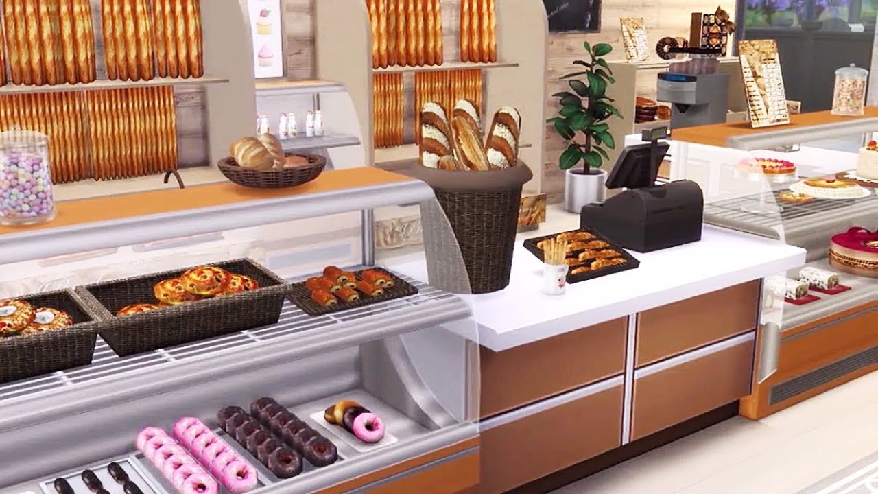 🥖🍩 French Bakery / Boulangerie Française | The Sims 4 Speed Build (with CC Links)