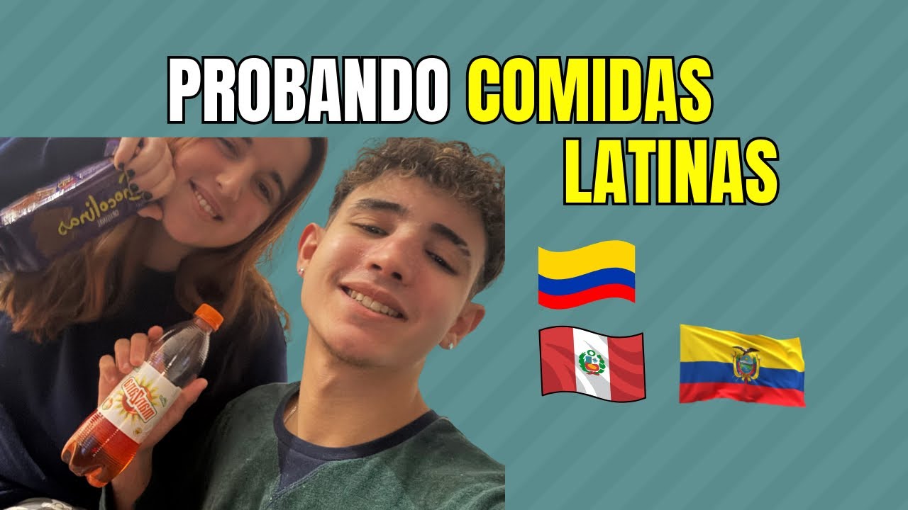 PROBANDO COMIDAS/DULCES LATINOAMERICANOS! -Pareja dinámica