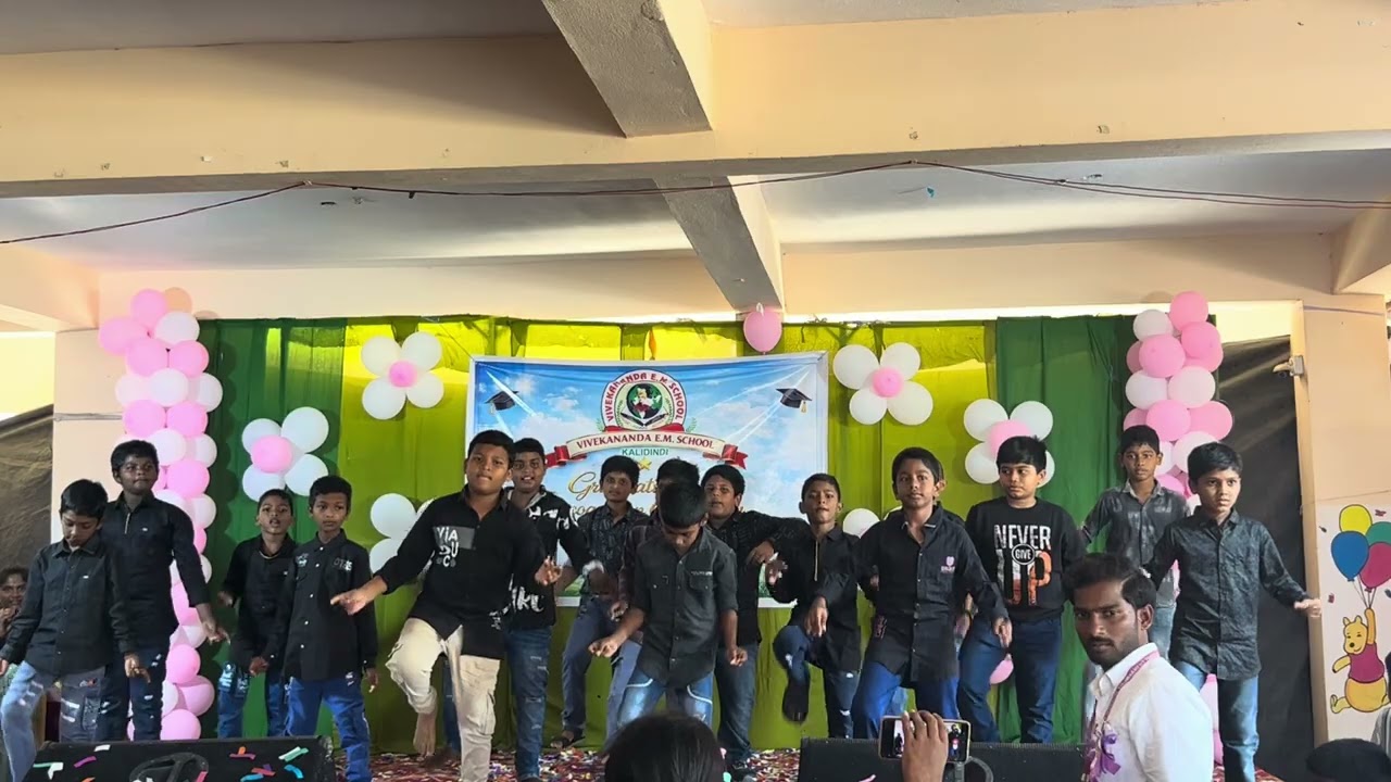 Class 5 boys on Graduation and recognition ceremony 