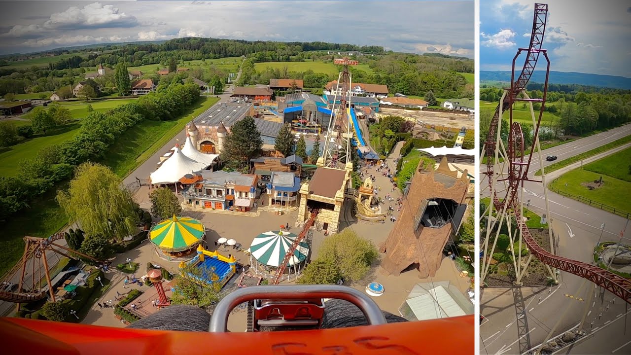 Space Shot-Tower | Onride (POV) | Conny-Land