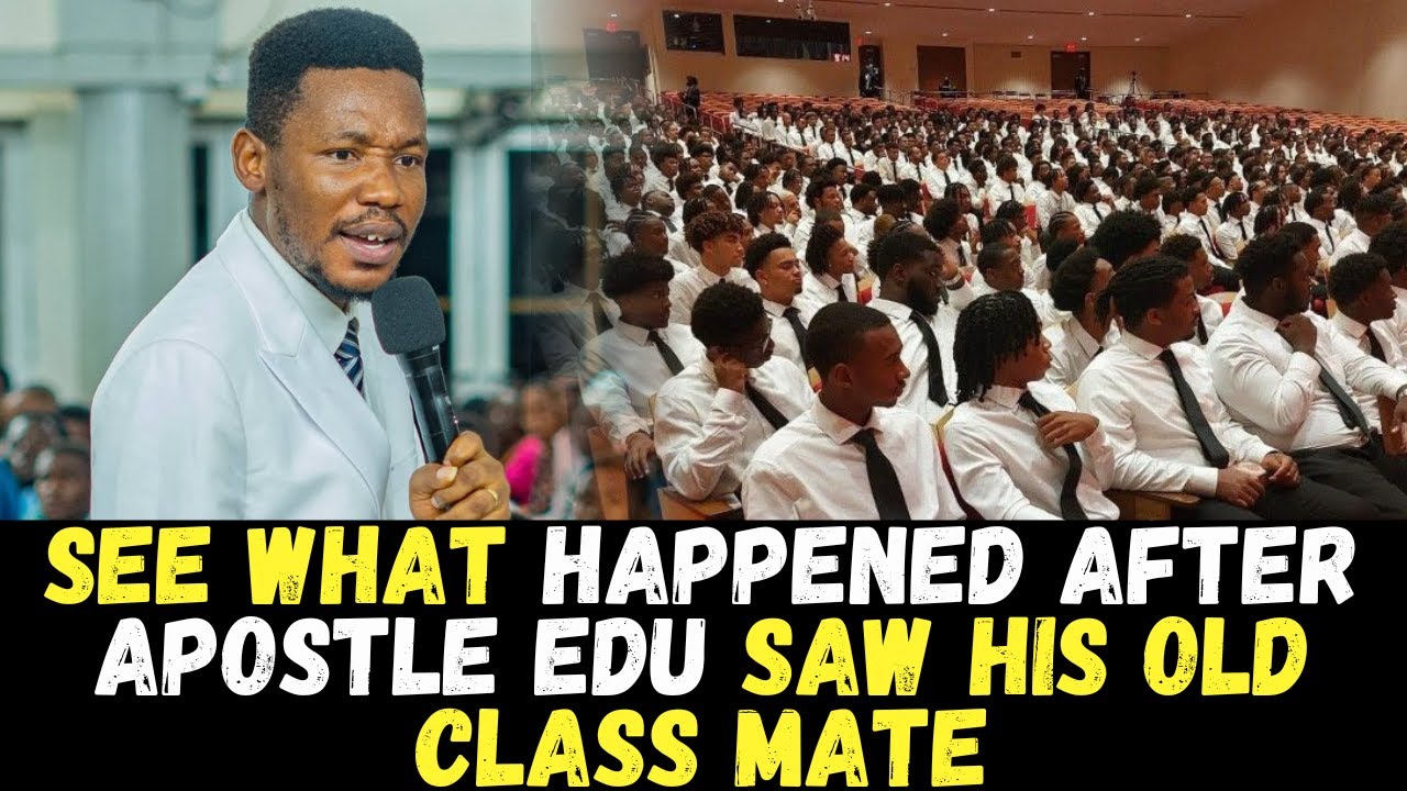 EMOTIONAL MOMENT APOSTLE EDU SAW HIS FORMER CLASSMATE WHILE MINISTERING AND CRIED