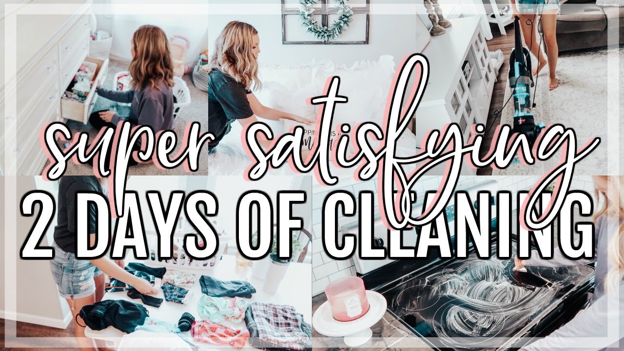 SUPER SATISFYING CLEANING MOTIVATION | 2 DAYS OF CLEANING MARATHON | EXTREME CLEAN WITH ME 2020