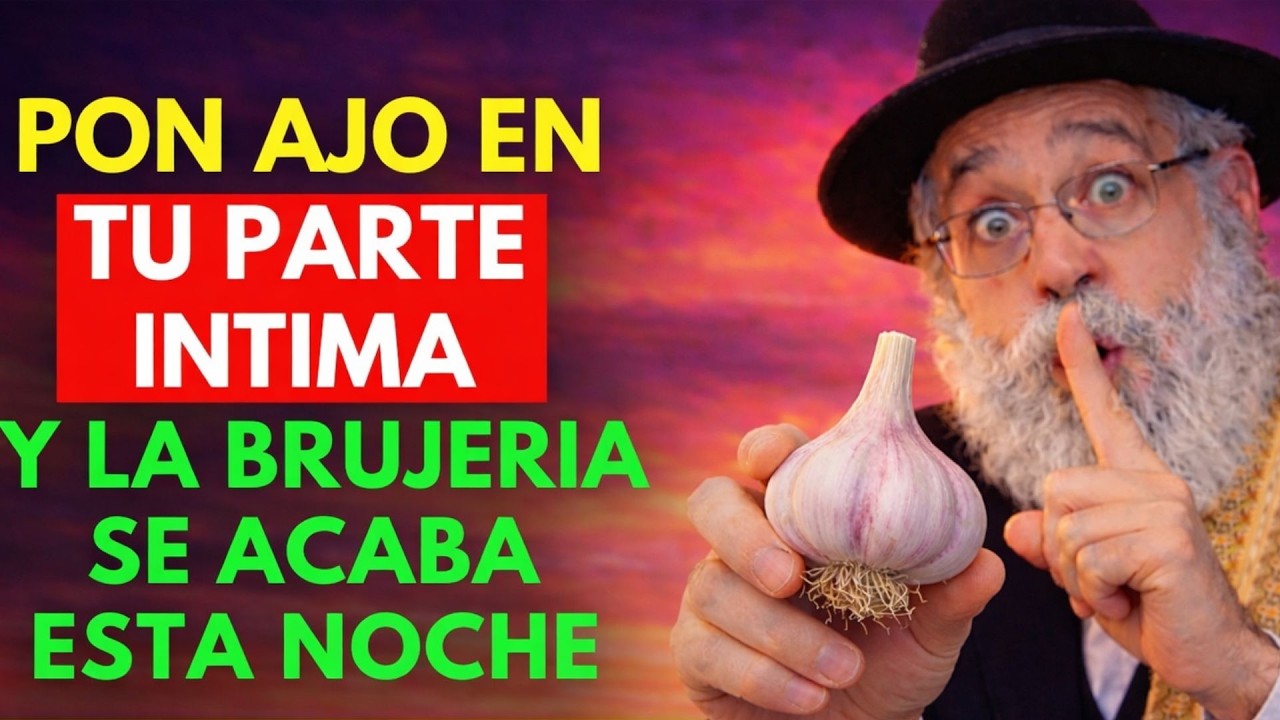 OCULTA 1 AJO en tu PARTE ÍNTIMA y BLOQUEA cualquier MALDICIÓN de INMEDIATO | Sabiduría Judía