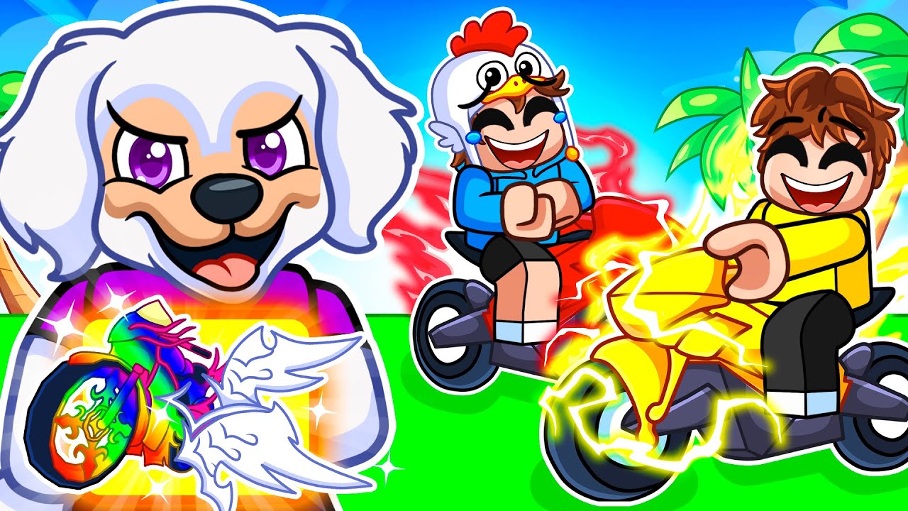 I Pretended to be a DOG in Roblox BIKE OBBY, Then used a $100,000 Bike!