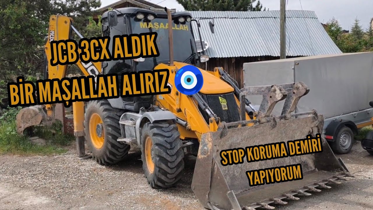 JCB 3CX STOP KORUMA DEMİRİ YAPTIM (tail light protection plate)