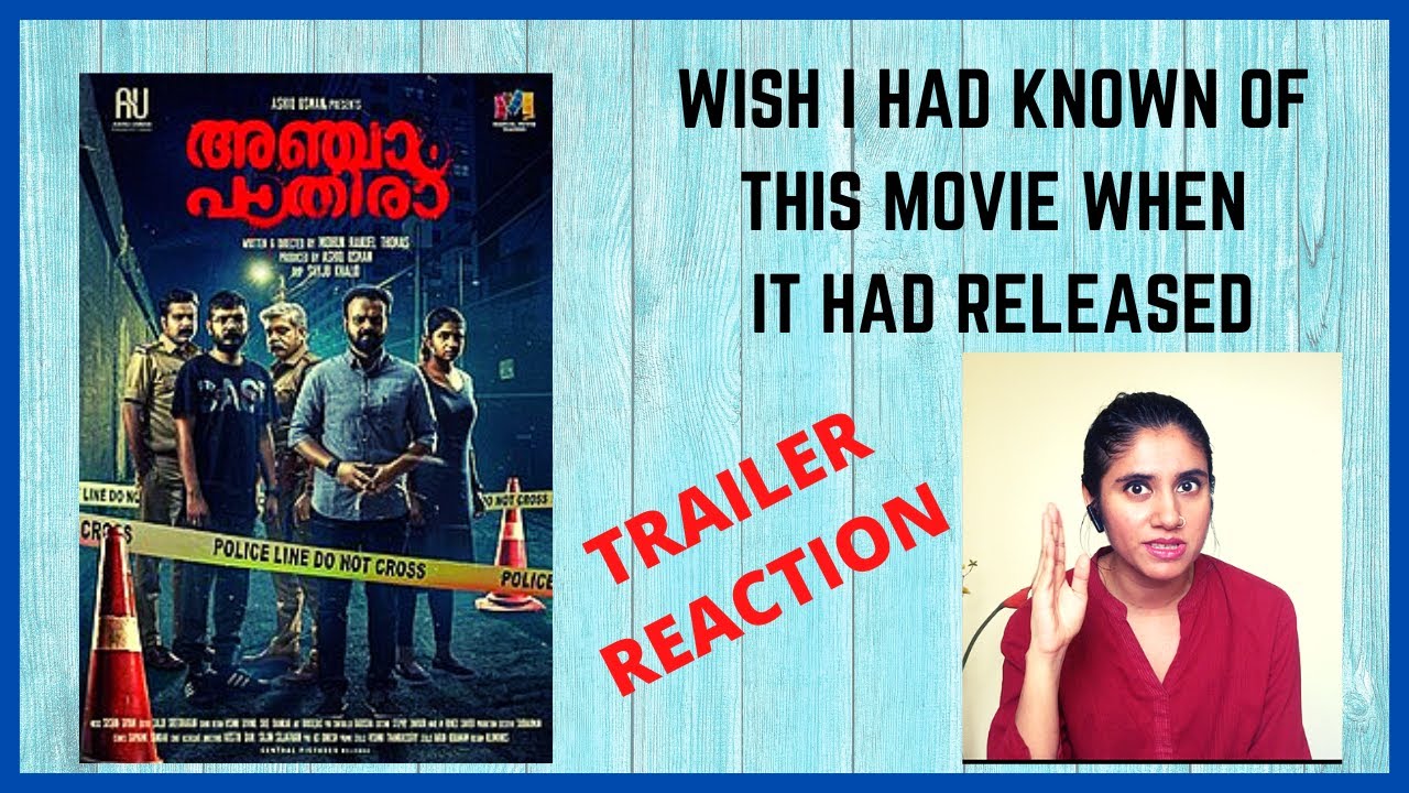 ANJAAM PATHIRAA TRAILER REACTION |  | Kunchacko Boban | Midhun Manuel Thomas | Ashmita Reacts