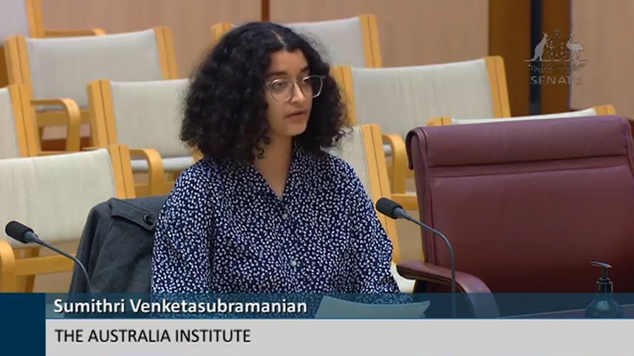 Senate Inquiry into Electric Car Discount Bill | Richie Merzian and Sumithri Venketasubramanian