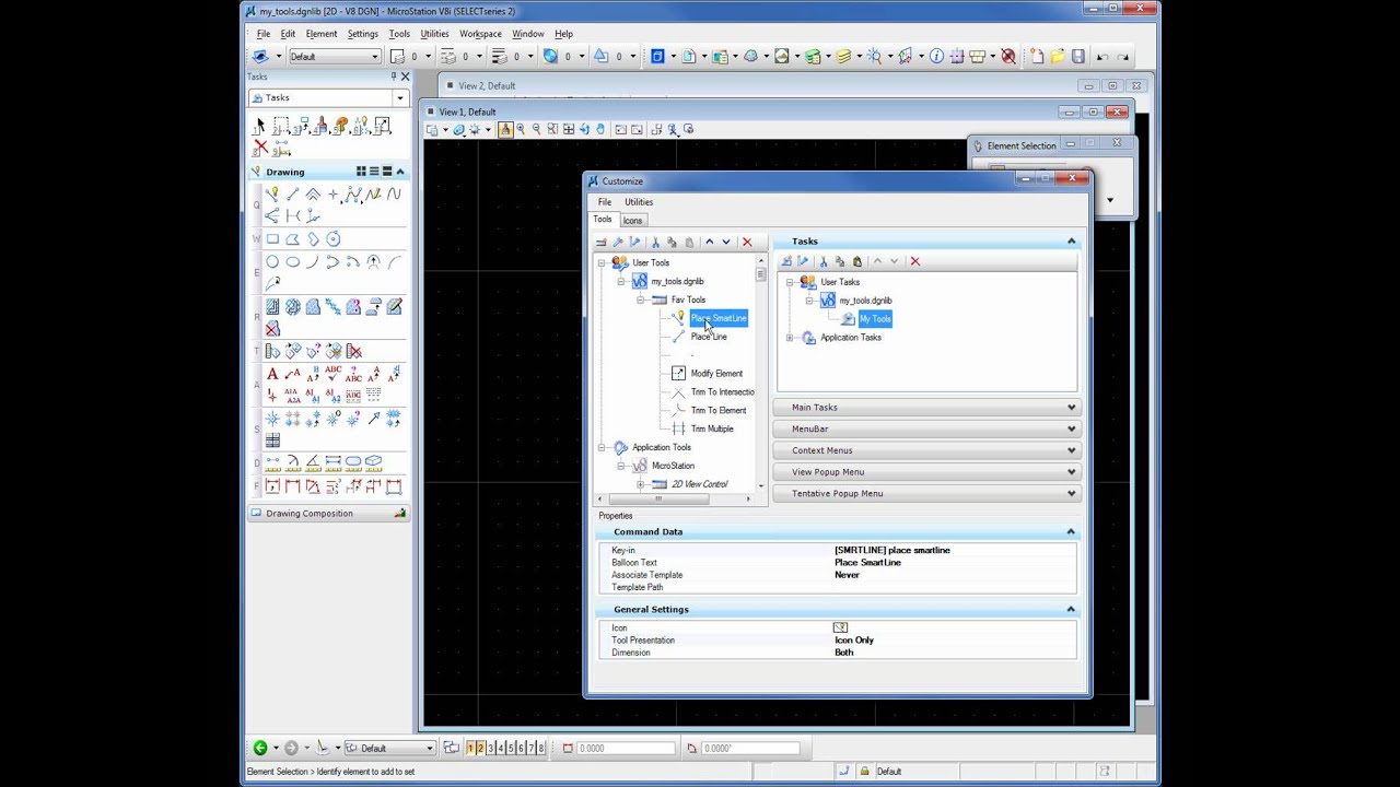Customizing V8i