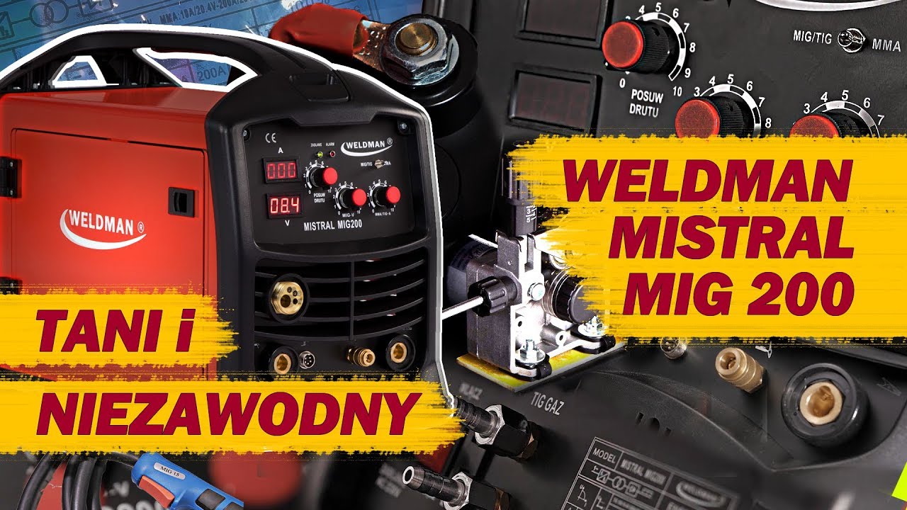 ALLWELD - prawdziwa spawarka 3w1 WELDMAN MISTRAL 200 MIG TIG MMA migomat