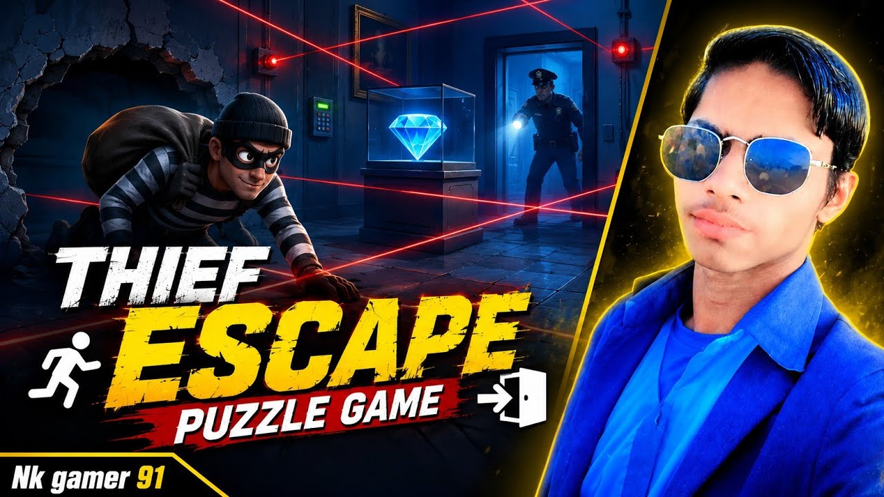 जेल से फरार! 🚔🏃‍♂️ | Thief Escape Puzzle Gameplay | Level 1 to 30 Complete 🔥 #nkgamer91