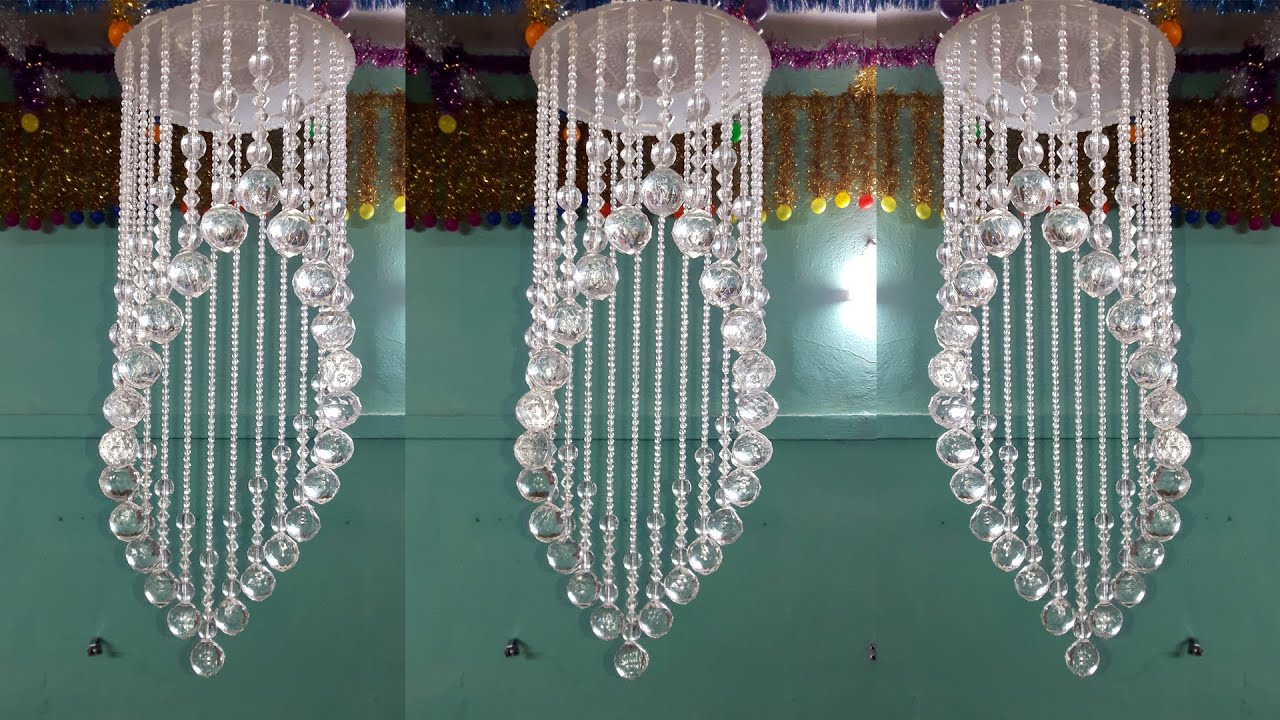 Beaded Jhumar | How to Make Crystal Jhumar at Home | Wall Hanging-Jhumar Design | Arts and Crafts