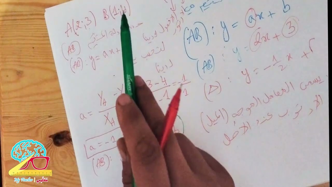 معادلة مستقيم