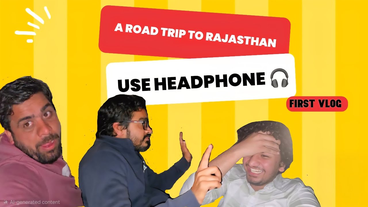 Road Trip To Rajasthan😂🤬 (use headphone 🎧) First Vlog 