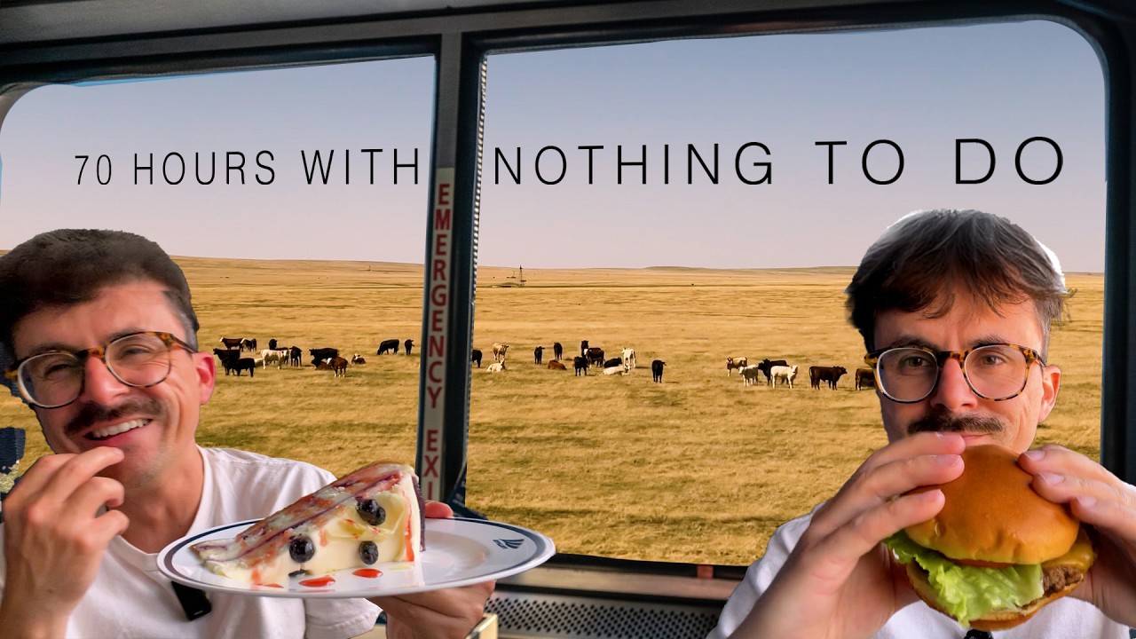 Eating everything on America's BORINGEST train route (70 hours)