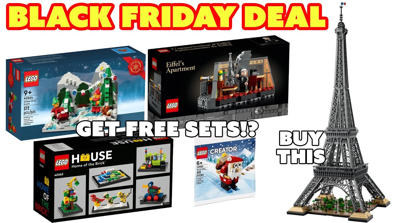 4 FREE SETS! Lego Black Friday Deals 2022 Eiffel's Tower & Apartment