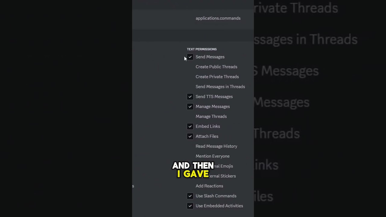 Simply configure a discord bot with slash commands