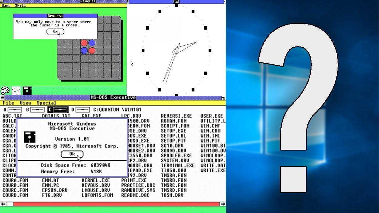 Running Windows 1.0 Apps on Windows 10?