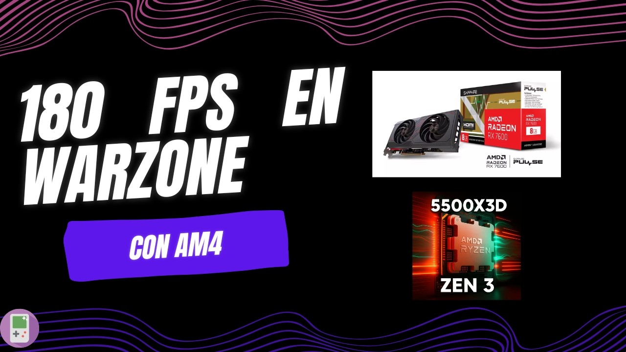 Aun es rentable AM4 para jugar warzone? probando el Ryzen 5 5500x3d con una Rx 7600