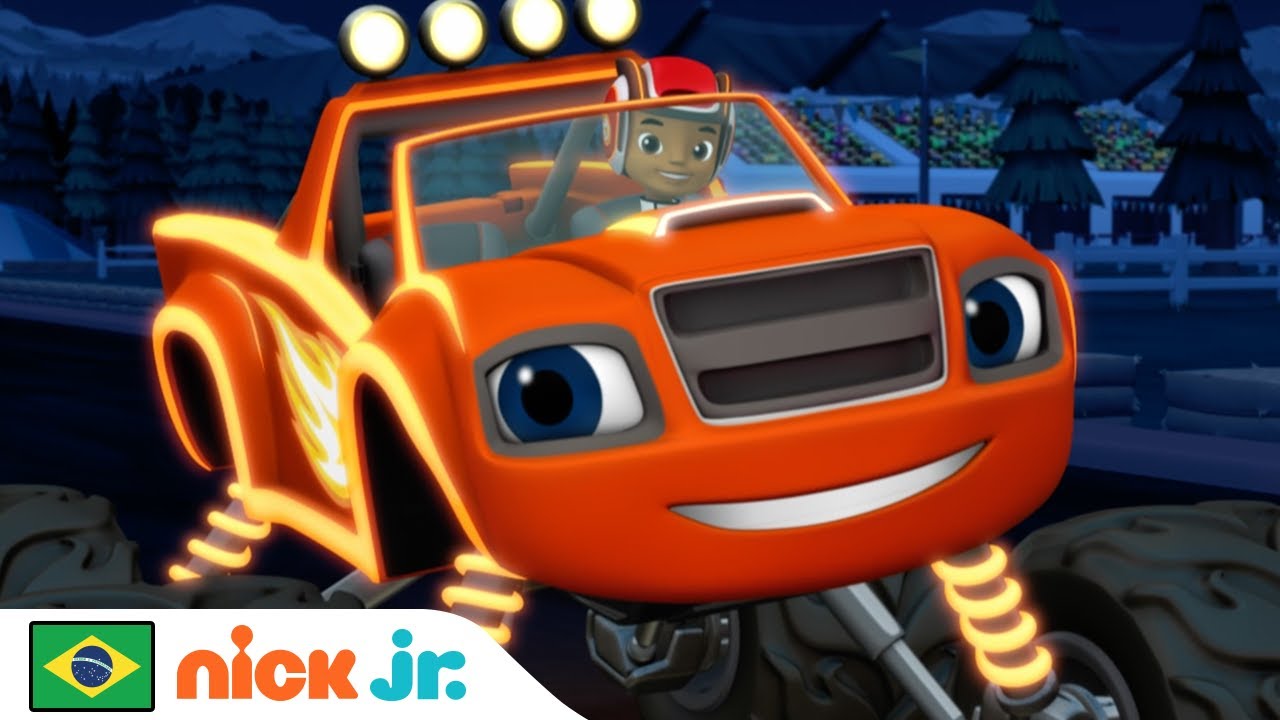 Blaze e os Monster Machines | Blaze vs. O Ladrão de Luz! | Nick Jr. em Português