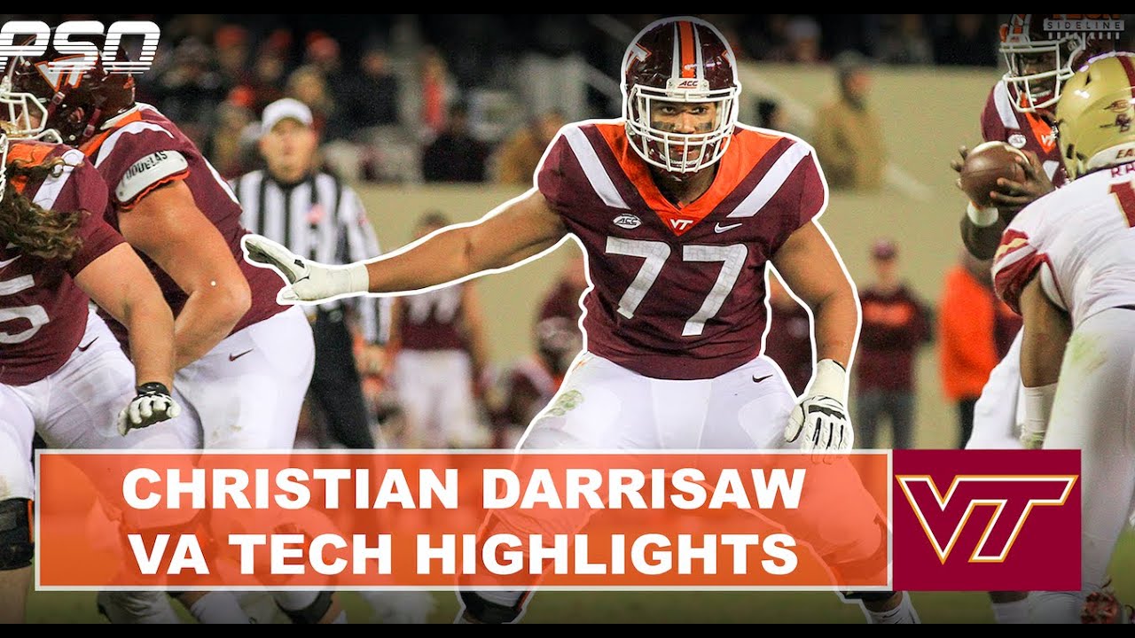 OT Christian Darrisaw Virginia Tech Highlights | Minnesota Vikings 2021 NFL Draft